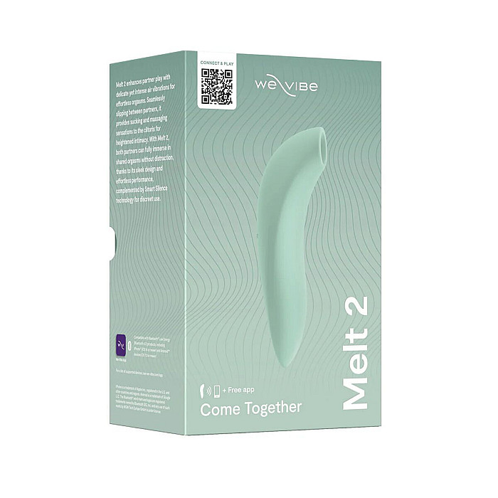 Вакуумний смарт-стимулятор для пар We-Vibe Melt 2 Sage (розводи на пакованні)