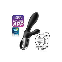Универсальный смарт вибратор с подогревом Satisfyer Heat Climax + (мятая упаковка)