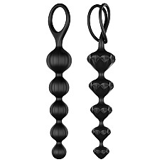 Набор анальных бус Satisfyer Beads Black (вскрыт замок)
