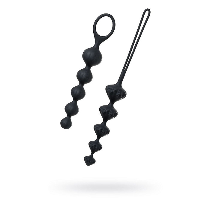 Набір анальних намистин Satisfyer Beads Black (відкритий замок)