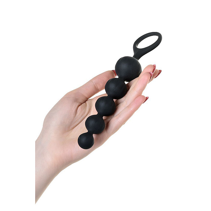 Набір анальних намистин Satisfyer Beads Black (відкритий замок)