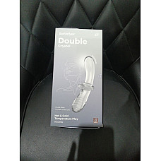 Дилдо Satisfyer Double Crystal (Transparent) (м'яте паковання!!!)
