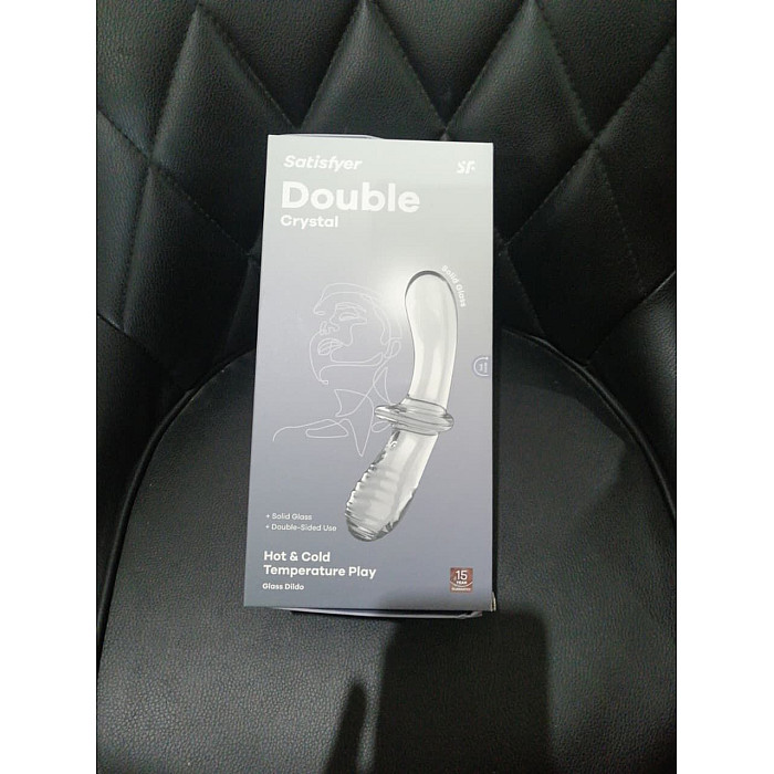 Дилдо Satisfyer Double Crystal (Transparent) (мятая упаковка!!!)