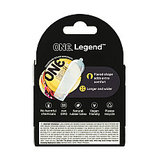 Презервативы ONE Legend Extra Large 3 шт, картонная коробка (мятая упаковка!!!)