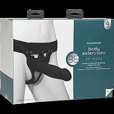 Набір для страпона Doc Johnson Body Extensions - BE Ready - Black (м'яте паковання!!!)