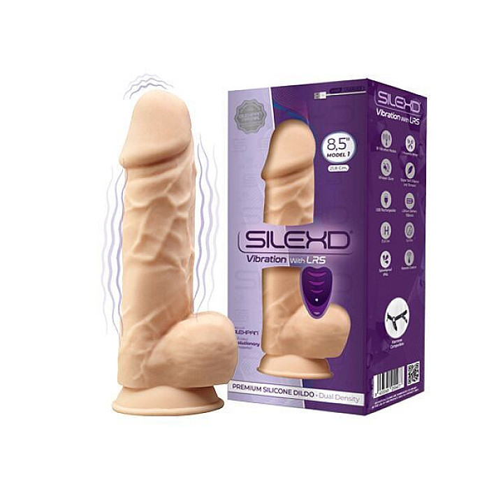 Фалоімітатор з вібрацією SilexD Norman Vibro Flesh (Model 1 size 8,5") LRS (м'яте паковання!!!)
