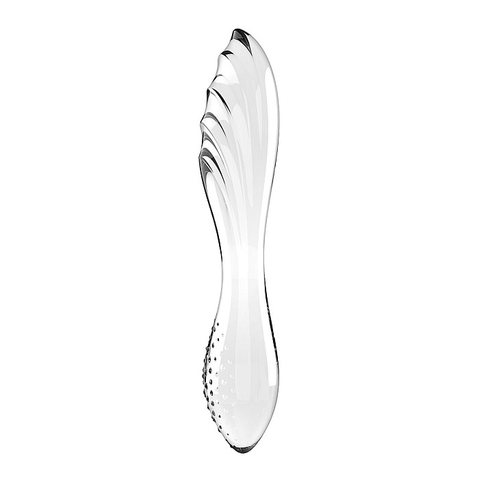 Двосторонній скляний дилдо Satisfyer Dazzling Crystal 1 Transparent (м'яте паковання!!!)