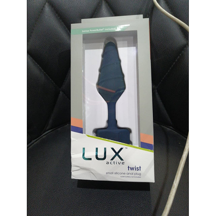 Анальна пробка Lux Active Twist Plug Small Blue (м'яте паковання!!!)