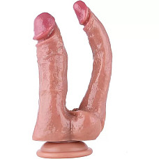 Двойной фаллоимитатор для секс-машин Hismith Double Penetrator, 9.25″ (мятая упаковка!!!)
