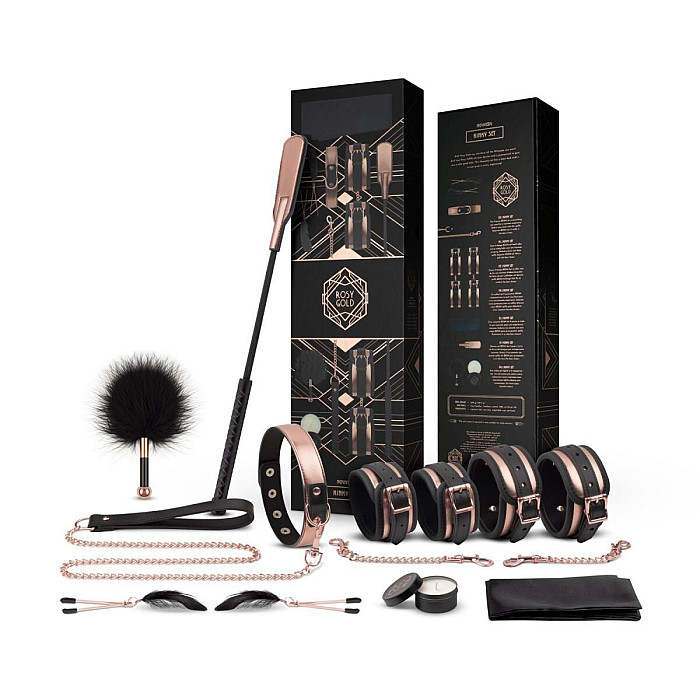 Шикарний набір для BDSM Rosy Gold – Nouveau BDSM set (м'яте паковання!!!)