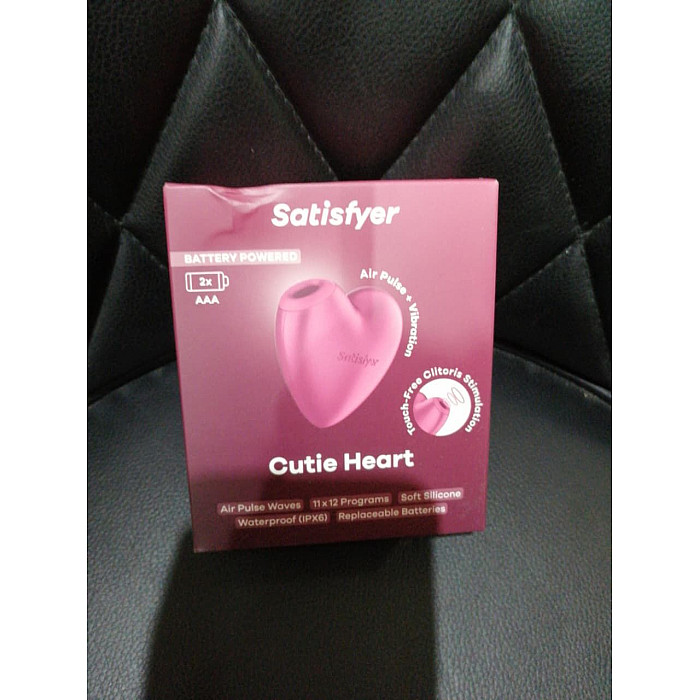 Вакуумный стимулятор-сердечко с вибрацией Satisfyer Cutie Heart Battery Series (мятая упаковка!!!)