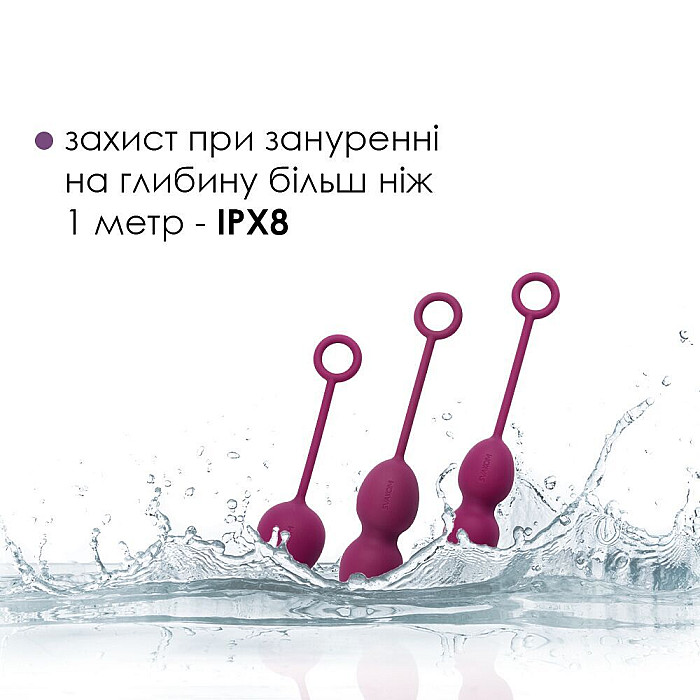 Набір вагінальних кульок зі зміщеним центром ваги Svakom Nova Violet (м'ята упаковка!!!)