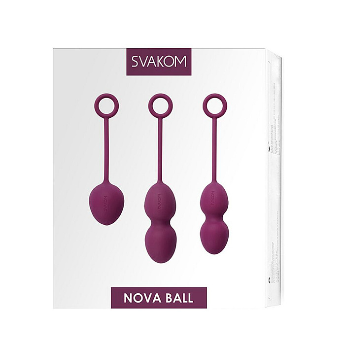 Набір вагінальних кульок зі зміщеним центром ваги Svakom Nova Violet (м'ята упаковка!!!)