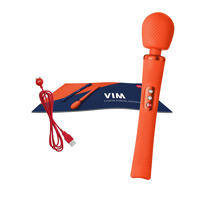 Вібромасажер Fun Factory VIM Vibrating Wand sunrise orange (м'яте паковання!!!)