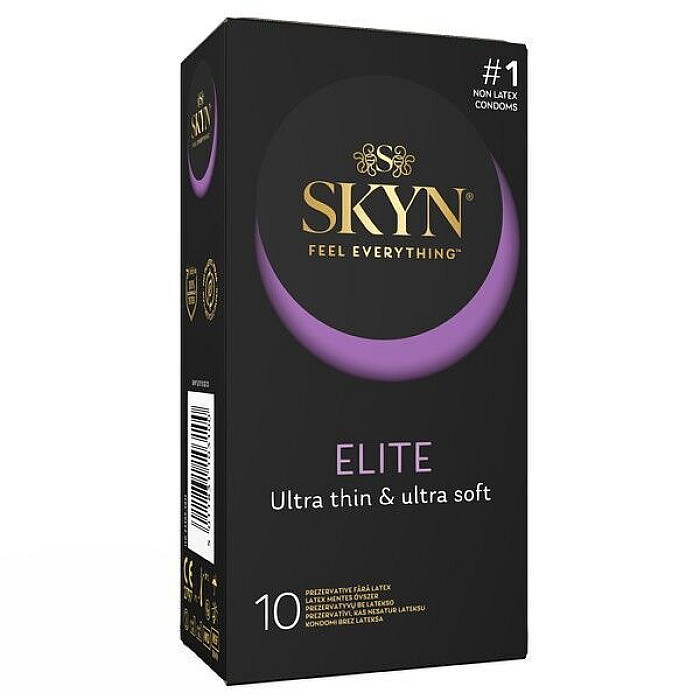 Безлатексні преміум-презервативи SKYN Elite 10 шт (м'яте паковання!!!)
