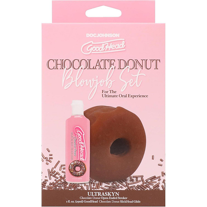 Набір для мінету Doc Johnson GoodHead Chocolate Donut Blowjob Set (м'яте паковання!!!)