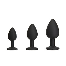Набір силіконових анальних пробок BMS Roses Til’ Dawn Silicone Anal Plug Kit (пошкоджене паковання!!!)