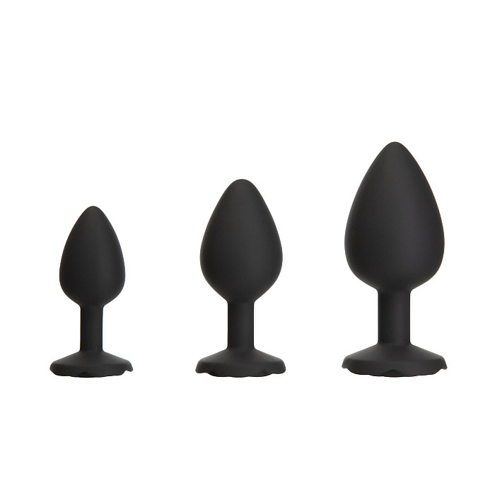 Набор силиконовых анальных пробок BMS Roses Til’ Dawn Silicone Anal Plug Kit (повреждена упаковка!!!)