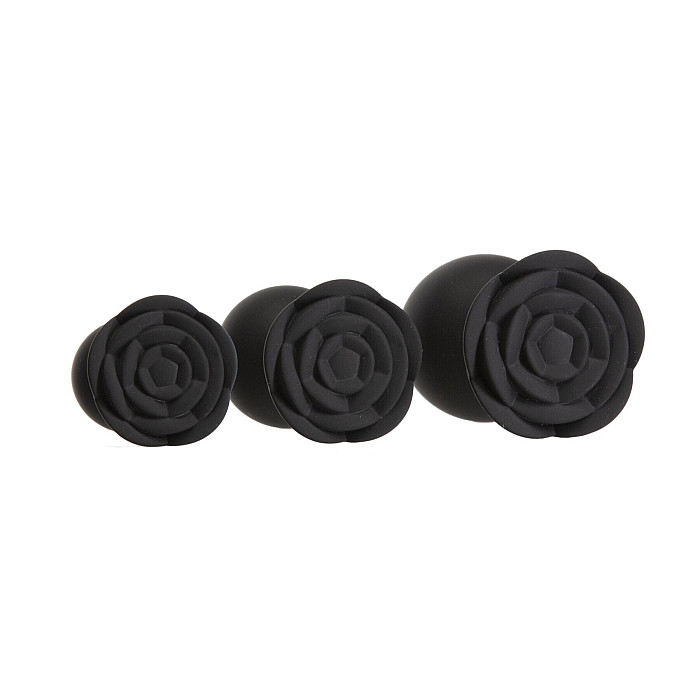 Набор силиконовых анальных пробок BMS Roses Til’ Dawn Silicone Anal Plug Kit (повреждена упаковка!!!)