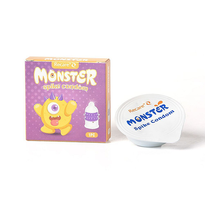 Насадка на член Recare Yellow Monster Spike Condom (м'яте паковання!!!)