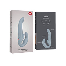 Безремінний страпон з вібрацією Fun Factory SHARE VIBE PRO cool grey (м'яте паковання!!!)