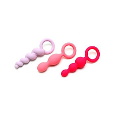 Набір анальних іграшок Satisfyer Plugs colored (set of 3) - Booty Call (м'яте паковання!!!)