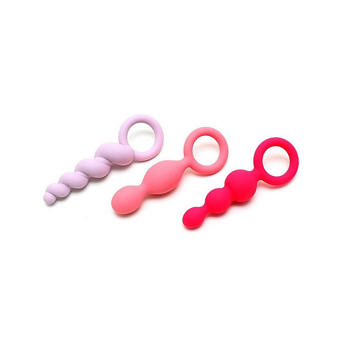 Набір анальних іграшок Satisfyer Plugs colored (set of 3) - Booty Call (м'яте паковання!!!)