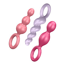 Набір анальних іграшок Satisfyer Plugs colored (set of 3) - Booty Call (м'яте паковання!!!)