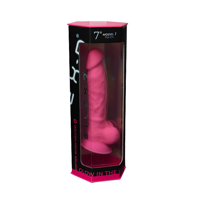 Фалоімітатор SilexD Johnny Pink Glow in the dark (м'яте паковання!!!)
