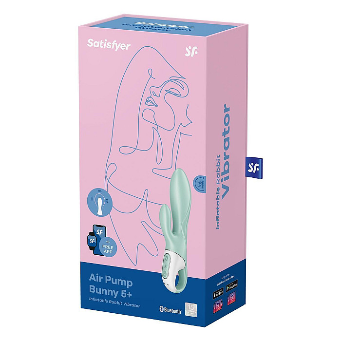 Смарт вибратор-кролик Satisfyer Air Pump Bunny 5+ (мятая упаковка!!!)
