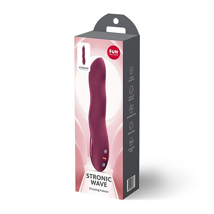 Пульсатор для точки G Fun Factory Stronic Wave Wine Red (мятая упаковка!!!)