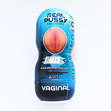 Недорогой мастурбатор-вагина Alive Super Realistic Vagina (трещина на крышке)