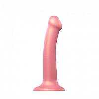 Насадка для страпону Strap-On-Me Mono Density Dildo Rose M (м'ята упаковка!!!)