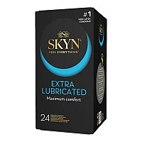 Безлатексні преміум-презервативи SKYN Extra Lubricated 24 шт (м'яте паковання!!!)
