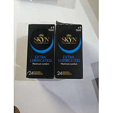 Безлатексные премиум-презервативы SKYN Extra Lubricated 24 шт (мятая упаковка!!!)