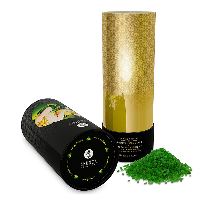 Соль для ванны Shunga Oriental Crystals Bath Salts ORGANIC - Lotus Flower (500 г) соль Мертвого моря