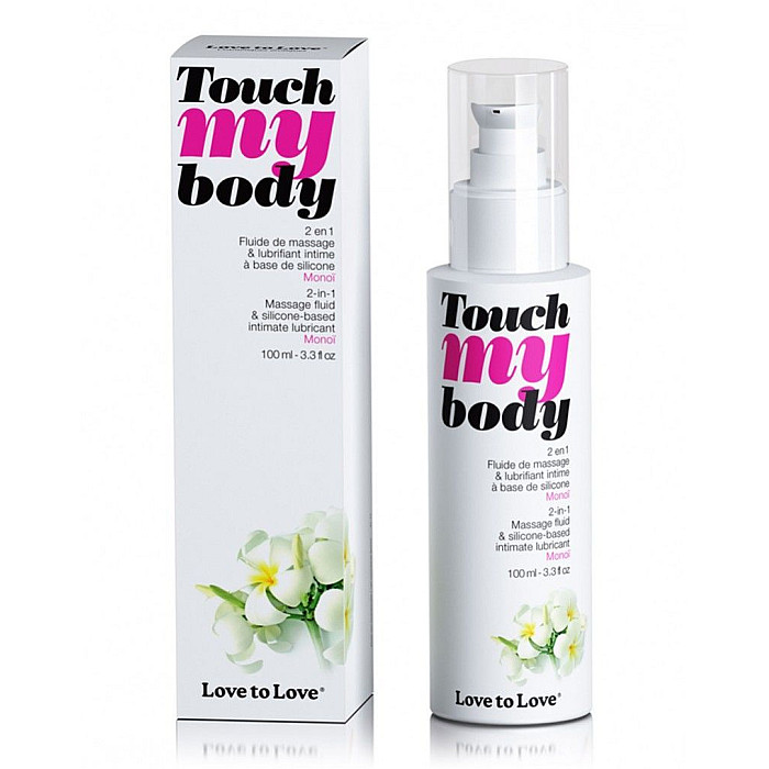 Массажный гель и смазка 2в1 Love To Love TOUCH MY BODY Monoi (100 мл) увлажняющий