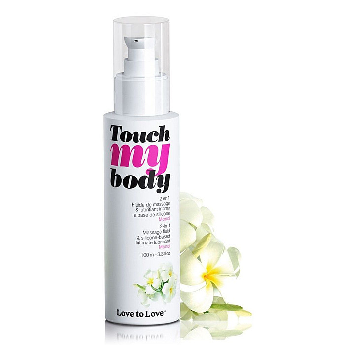Массажный гель и смазка 2в1 Love To Love TOUCH MY BODY Monoi (100 мл) увлажняющий
