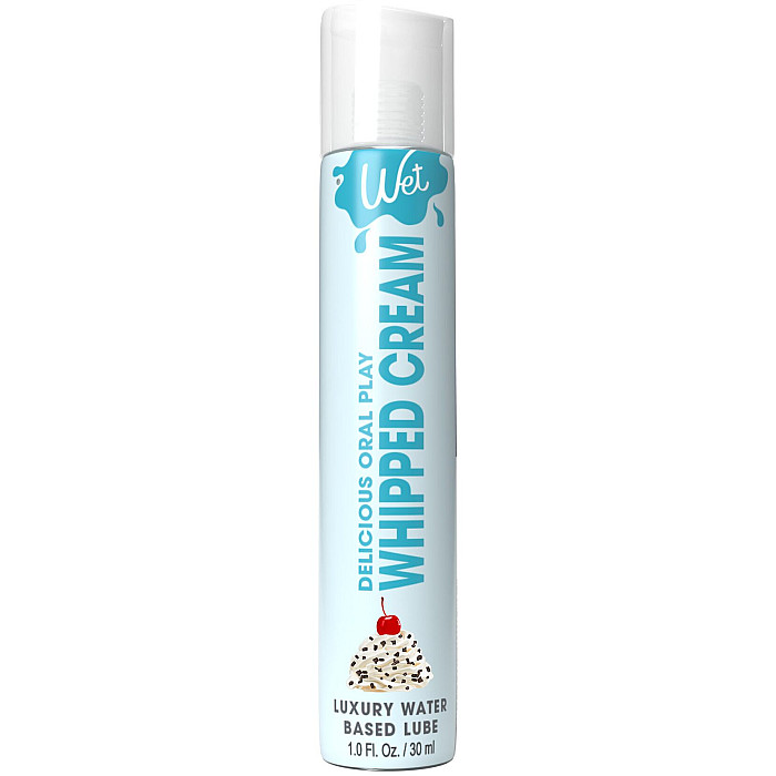 Лубрикант на водній основі Wet Oral Play Whipped Cream (30 мл), їстівний, без цукру