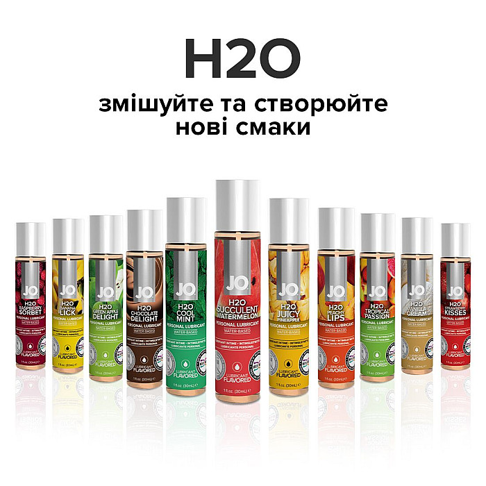 Смазка на водной основе JO H2O — Watermelon (30 мл) без сахара, растительный глицерин