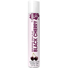 Лубрикант на водній основі Wet Oral Play Black Cherry (30 мл), їстівний, без цукру