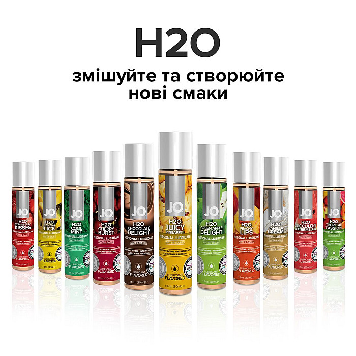 Смазка на водной основе JO H2O — Juicy Pineapple (30 мл) без сахара, растительный глицерин