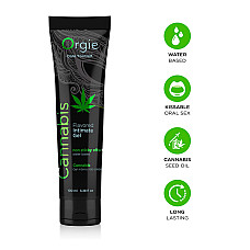 Лубрикант на водной основе Orgie Lube Tube Cannabis, 100 мл, съедобный, с маслом семян конопли