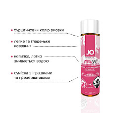 Смазка на водной основе JO NATURALOVE Strawberry (120 мл) с экстрактом ромашки и листьев агавы