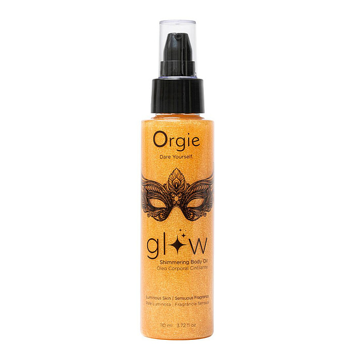 Масло-шиммер для тела Orgie – Glow Shimmering Body Oil (110 мл), чувственный аромат, увлажнение