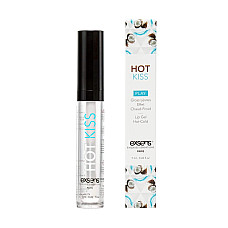 Стимулирующий блеск для губ EXSENS Coconut Hot Kiss 7 мл, согревает и охлаждает