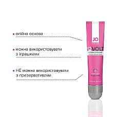 Возбуждающий гель для клитора JO 12VOLT (10 мл) с эффектом пульсации и разогрева