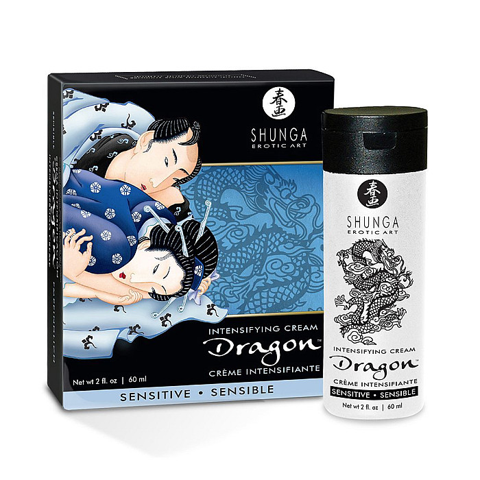 Стимулирующий крем для пар Shunga Dragon Cream SENSITIVE (60 мл) более нежный эффект