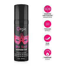 Гель для стимуляції точки G Orgie She Spot Intimate Gel, 15 мл, тепло-холод, ефект вібрації