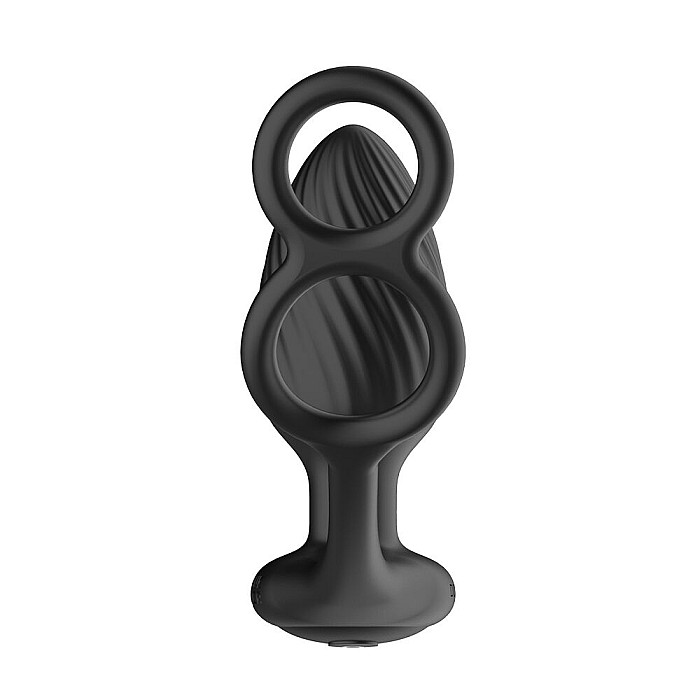 Анальная вибропробка Nexus Tornado Cock and Ball Ring вращение+вибрация, эрекционное кольцо, пульт